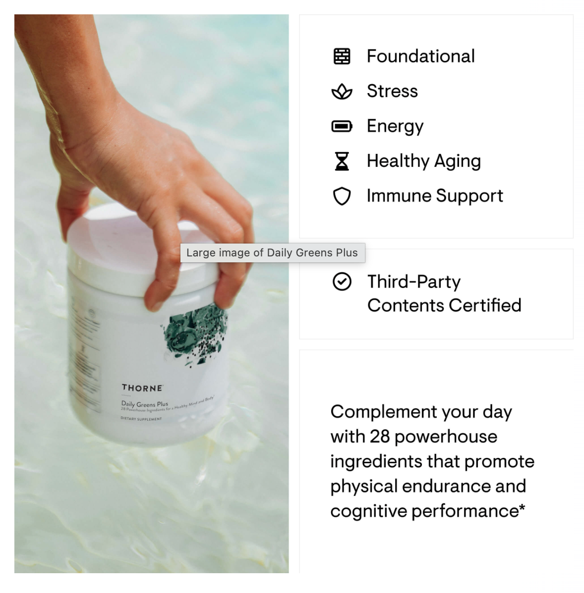 THORNE - Daily Greens Plus