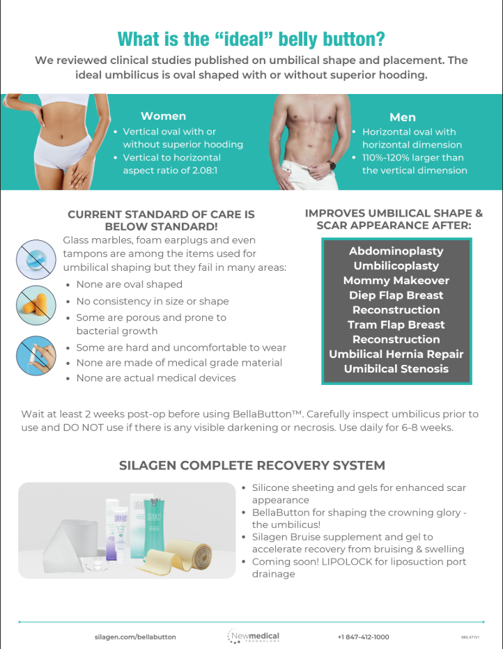 Silagen (1) BellaButtonTM and (1) Silagen CLEAN Foaming Cleanser Kit
